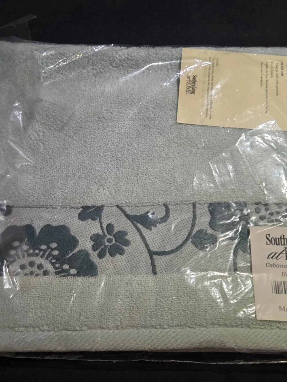 Southern Living at HOME Cabana Bath Set NWT Rug Curtain 3 Hand Towels